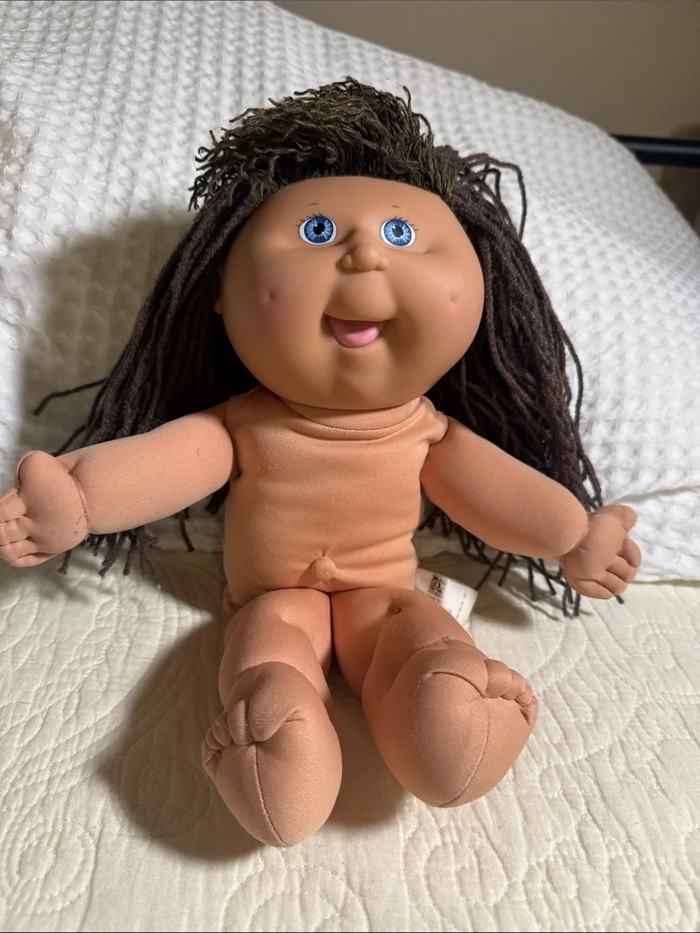 Vintage Cabbage Patch 1990 Pretty Crimp and Curl Brown-Haired First Edition Doll